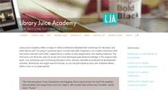 Desktop Screenshot of libraryjuiceacademy.com