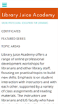 Mobile Screenshot of libraryjuiceacademy.com